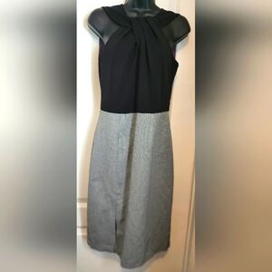 White House Black Market black and white dress Size 6 EUC
